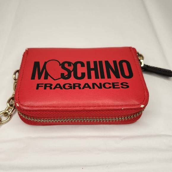 Moschino Red Wallet with Gold Chain - Picture 11 of 11
